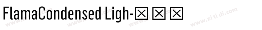 FlamaCondensed Ligh字体转换